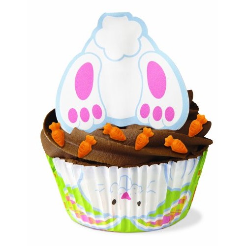 Wilton 415-6074 24 Count Bunny Tail Cupcake Decorating Kit