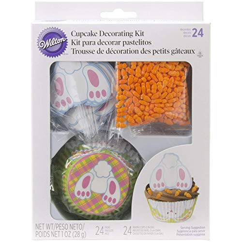 Wilton 415-6074 24 Count Bunny Tail Cupcake Decorating Kit