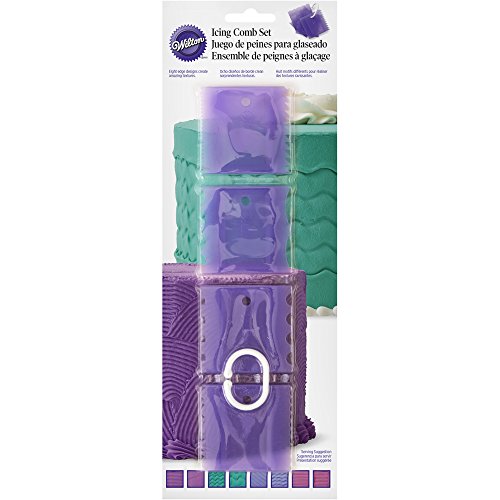 Wilton 417-7551 4 Piece Cake Combs Set