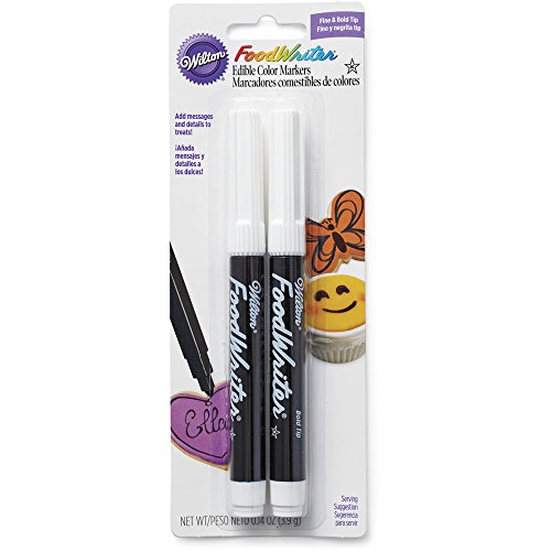 Wilton 609-1192 Black Food Writer Edible Ink Markers 2-Pack