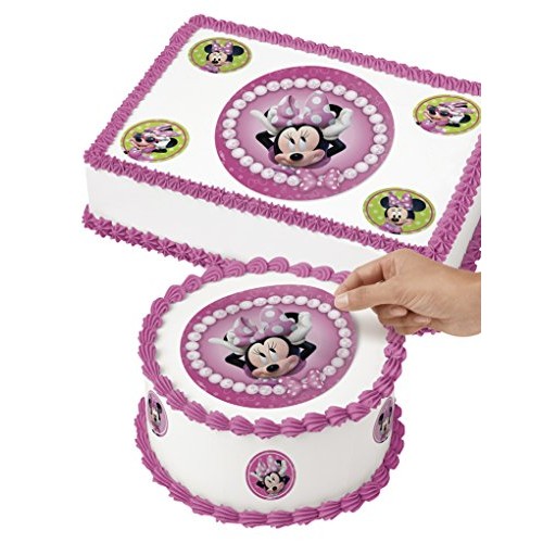 Wilton 71-6362 Minnie Mouse Edible Images Cake Decorating Kit, M