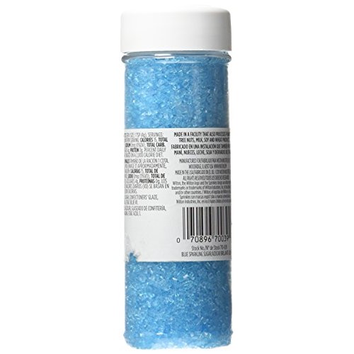 Wilton 710-039 Sparkling 5.25 Oz Sugar Food Decorative- Blue