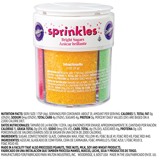 Wilton 710-651 Colored Sugar Sprinkles Medley Baking Supplies, 4