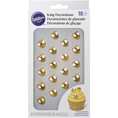 Wilton Bumblebee Icing Decorations, Yellow