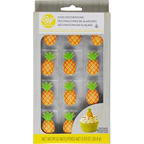 Wilton Pineapple Icing Decorations, 12 Count