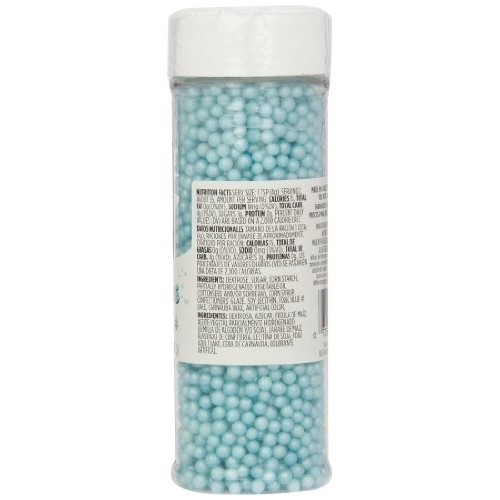 Wilton Blue Sugar Pearls, 5 Ounce