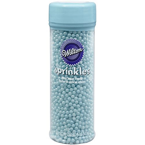 Wilton Blue Sugar Pearls, 5 Ounce