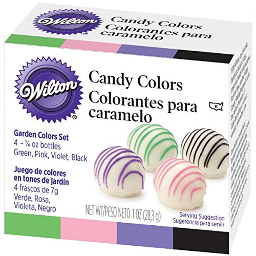 Wilton Candy Colors .25Oz 4/Pkgpink, Green, Violet &Amp; Black