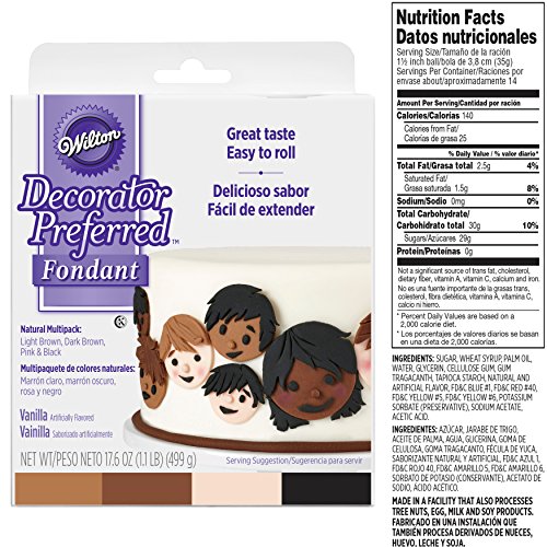 Wilton Decorator Preferred Natural Skin Tone Fondant Icing