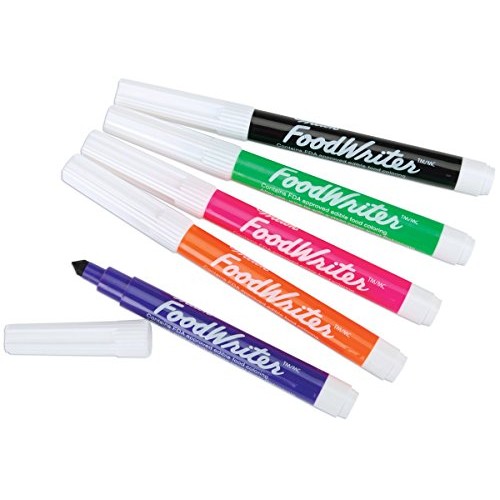 Wilton Foodwriter Neon Colored Edible Markers, 5-Piece