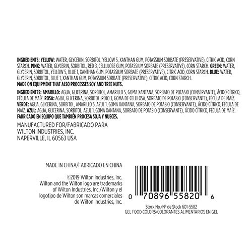 Wilton Gel Food Color Set, Primary