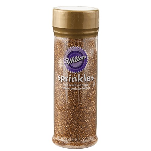 Wilton Gold Pearlized Sugar Sprinkles, 5.25 Oz.