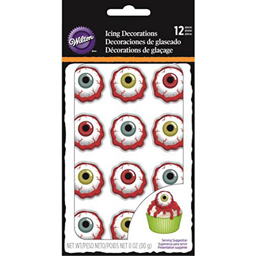 Wilton Icing Decorations 12/Pkg, Bloody Eyeball