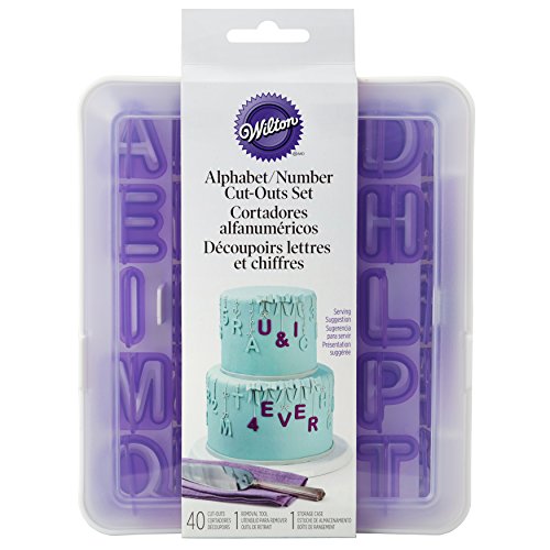 Wilton Letter And Number Fondant Cutters Set, 40-Piece
