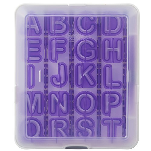 Wilton Letter And Number Fondant Cutters Set, 40-Piece