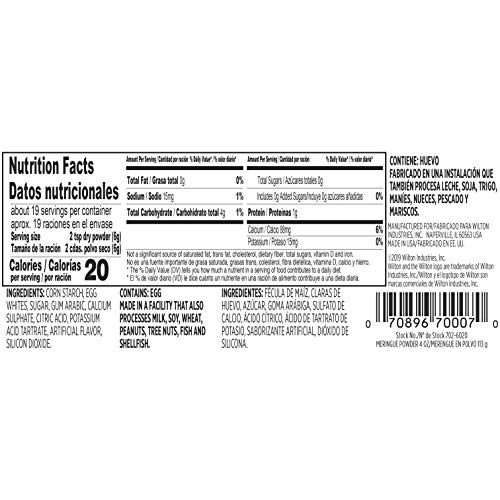 Wilton Meringue Powder Egg White Substitute, 4 Oz.