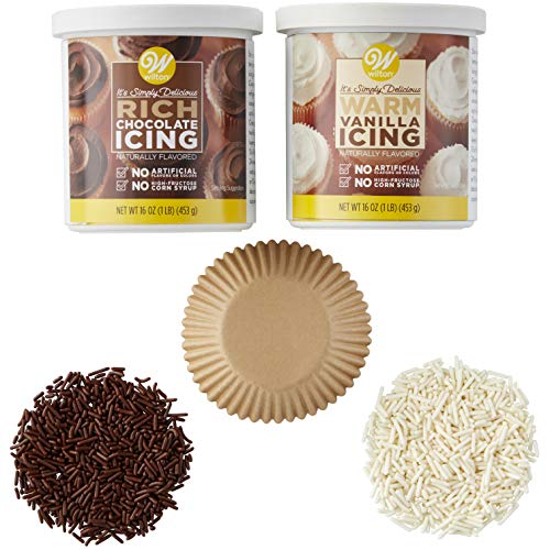 Wilton Naturally Flavored Cupcake Decorating Kit, 5-Piece