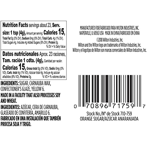 Wilton Orange Sugar Sparkles