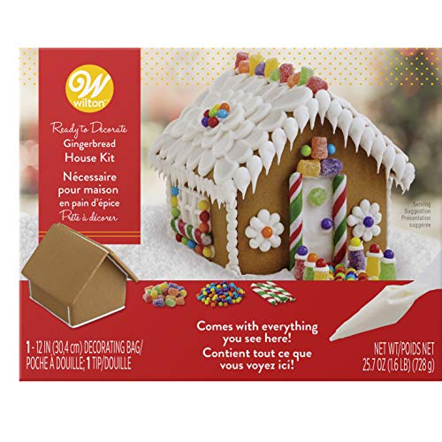 Wilton Ready-To-Decorate Gingerbread House Decorating Kit