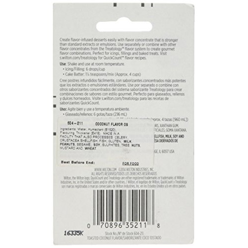 Wilton Treatology Flavor Concentrate 0.6 Ounce, Toasted Coconut,