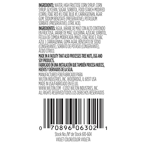 Wilton Violet Icing Color, 1 Oz. Gel Food Coloring