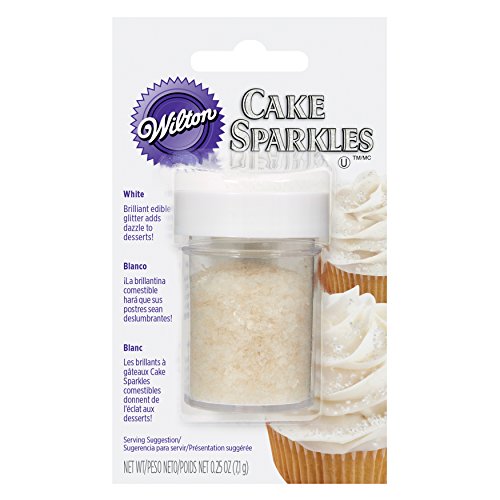 Wilton White Cake Sparkles Edible Glitter, 0.25 Oz.