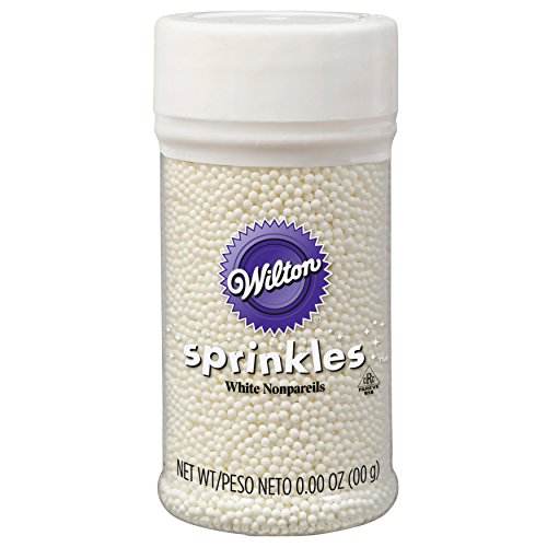 Wilton White Nonpareils Cake Decorating Supplies, 3 Oz