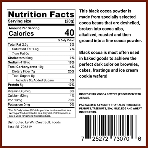 Premium Dutch Processed Cocoa Powder - 2 Lb Container