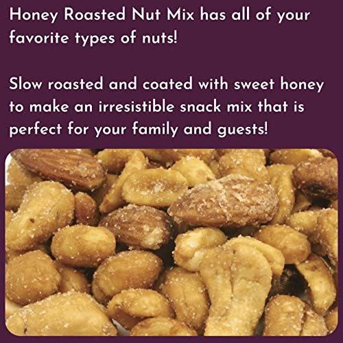 Honey Roasted Peanuts, Cashews, & Almond Mix - 1 LB Container