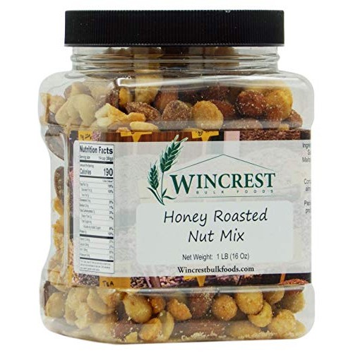 Honey Roasted Peanuts, Cashews, & Almond Mix - 1 LB Container