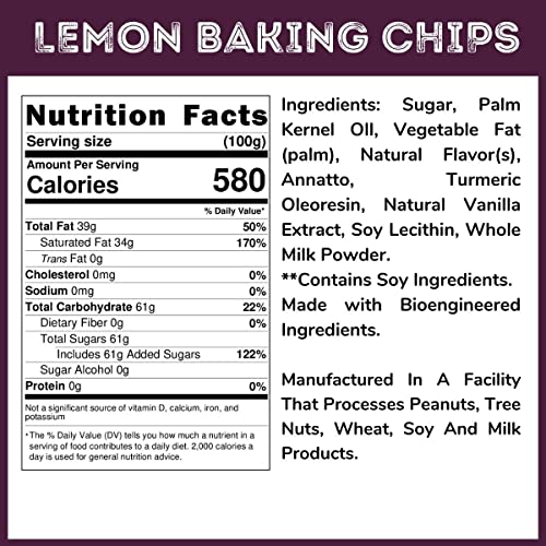 WinCrest Lemon Drop Baking Chips - 1.5 Lb Tub