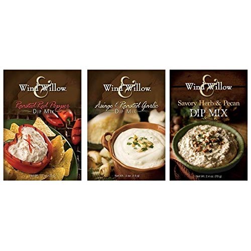 Wind &Amp; Willow Dip Mix Variety Pack - Asiago &Amp; Roasted Garlic, Sa