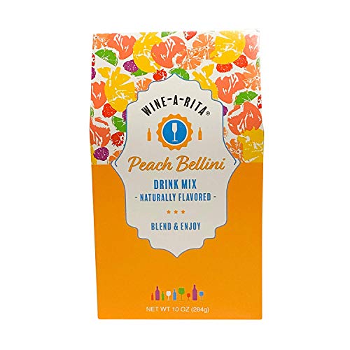 Wine-A-Rita Peach Bellini Frozen Cocktail Mix, 12 Ounce Pack, Ma