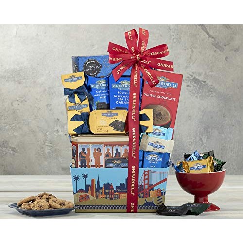 Wine Country Gift Baskets Ghirardelli Gift Basket, Dark-Chocolat