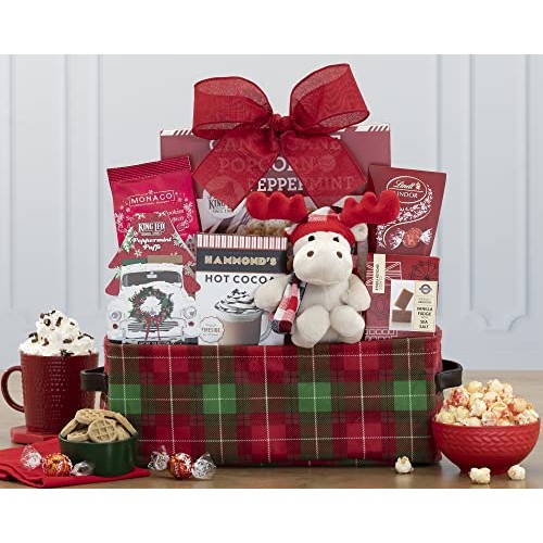 Wine Country Gift Baskets Reindeer And Sweets Gift Basket