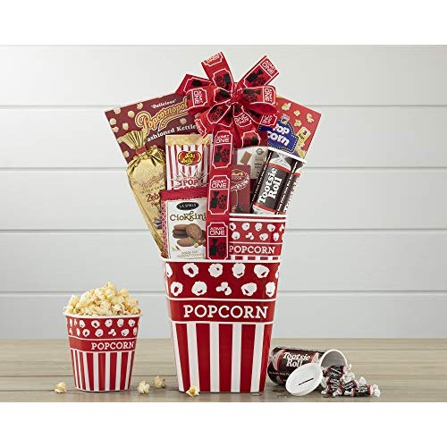 Wine Country Gift Baskets The Movie Night Popcorn &Amp; Candy Gift B
