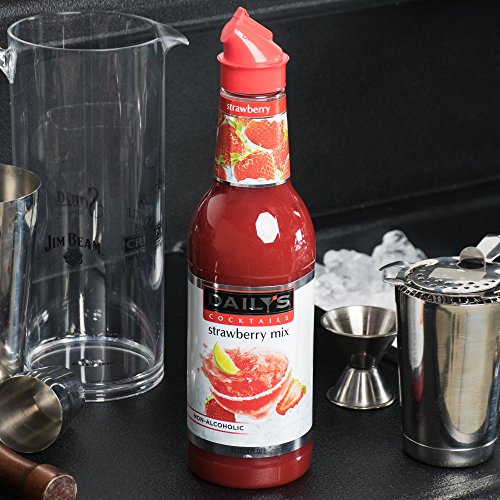 Dailys Cocktails 1 Liter Strawberry Mix, Non Alcoholic, Made Wi