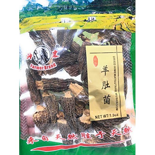 Dried Morel Mushroom 羊肚菌 1.5 Oz