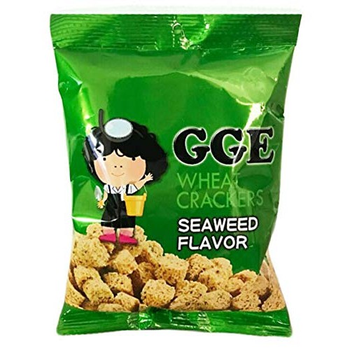 Gge Japanese Ramen Wheat Crackers Seaweed Flavor - Pack Of 5