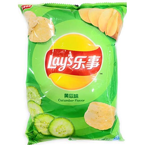 Lays Potato Chips Cucumber Flavor 黃瓜味 70G 2 Bags