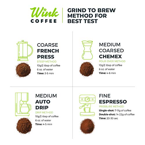 Wink Coffee Blonde Espresso, Whole Bean Coffee, 100% Arabica, La