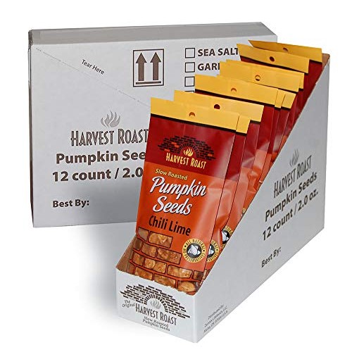 Harvest Roast: Slow Roasted Chili Lime Pumpkin Seeds 2 Oz 12 Pack