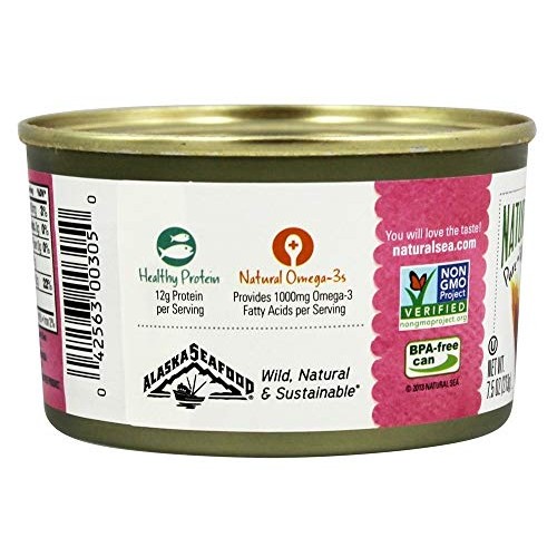 Natural Sea Wild Alaska No Salt Added Premium Pink Salmon, 7.5 O