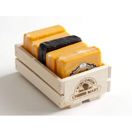 Cheddar Flight Gift Crate By Wisconsin Cheese Mart