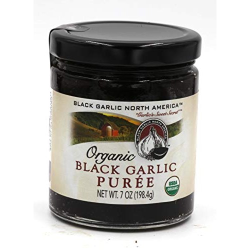 Black Garlic Puree Organic American 7 Oz Jar