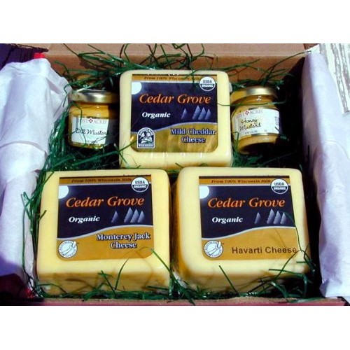 Organic Wisconsin Cheese Gift Box By Cedar Grove