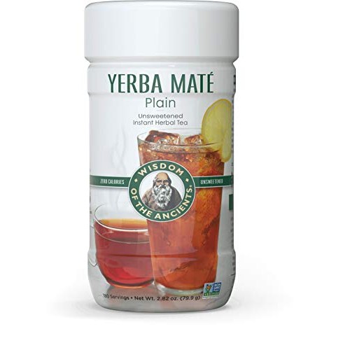 Wisdom of the Ancients Instant Yerba Mate Tea, Unsweetened, 2.82...