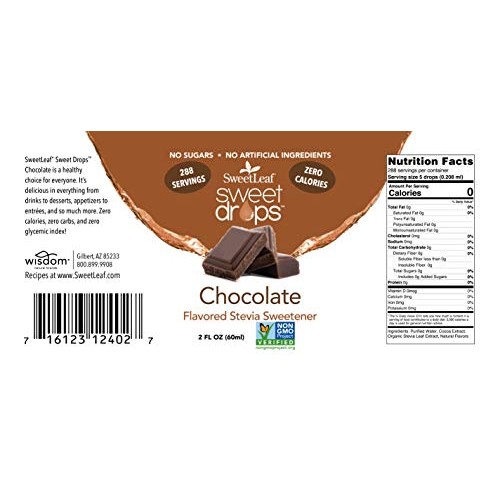 Sweetleaf Sweet Drops Chocolate 2 Ounces 2 Pack