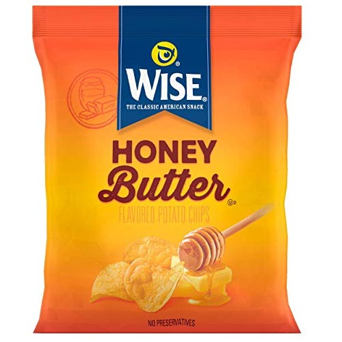 Wise Snacks Potato Chips, Honey Butter, 1 Ounce 36 Count