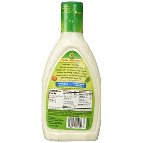 Wish-Bone Chunky Blue Cheese Salad Dressing, 15 Ounce Bottle Pa